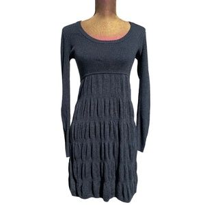 Calvin Klein gray ribbed long sleeve dress Size XS